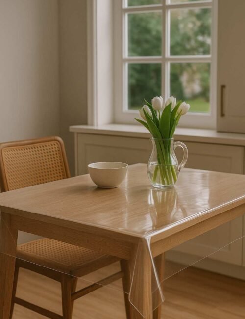 toile cirée transparente