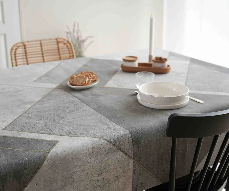 protège table Gomtex sauge - Amas Gomtex | Ronde des Nappes