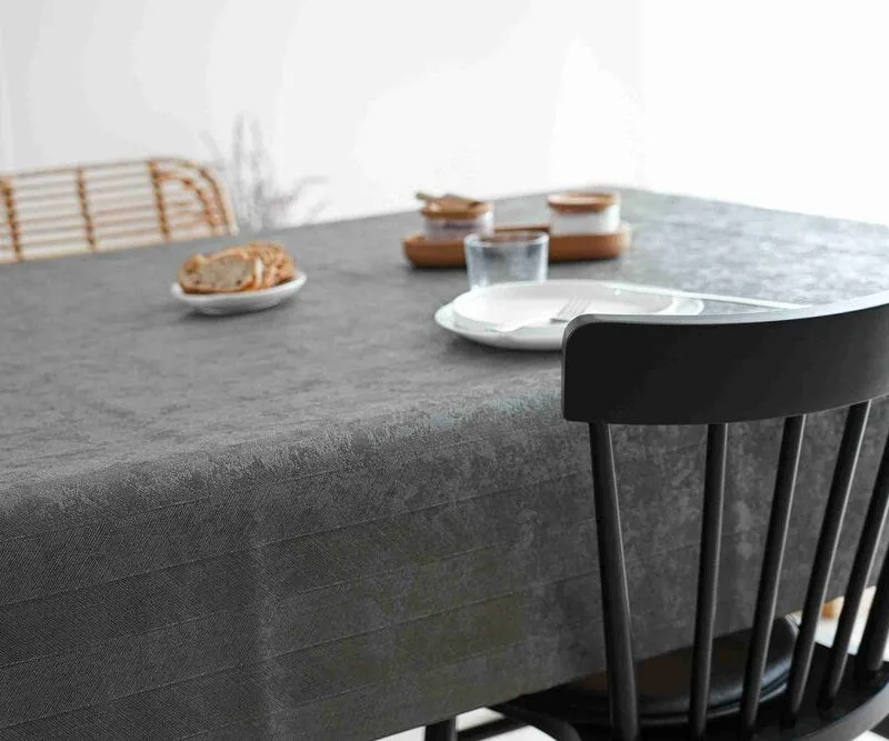 protège table Gomtex sauge - Harmony Grey Gomtex | Ronde des Nappes