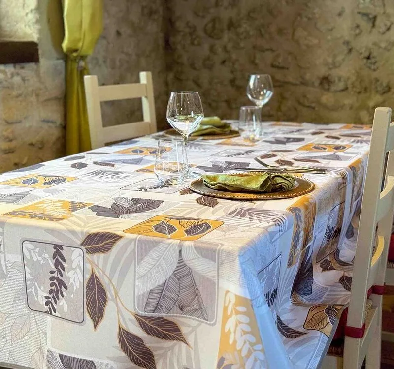 Nappe polyester Enola - Enola Jaune | Ronde des Nappes