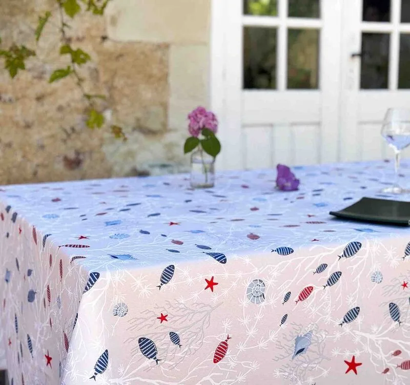 Nappe polyester Enola - Moana Beige | Ronde des Nappes