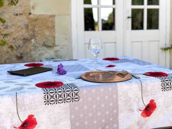 Nappe Pavots polyester – Image 2