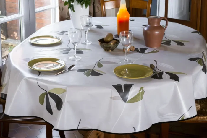 Toile cirée déco Camille vert