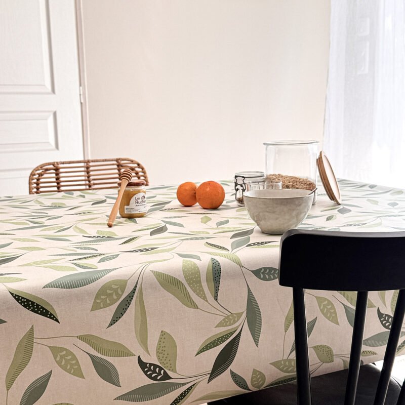 Toile cirée Déco modèle class amande
