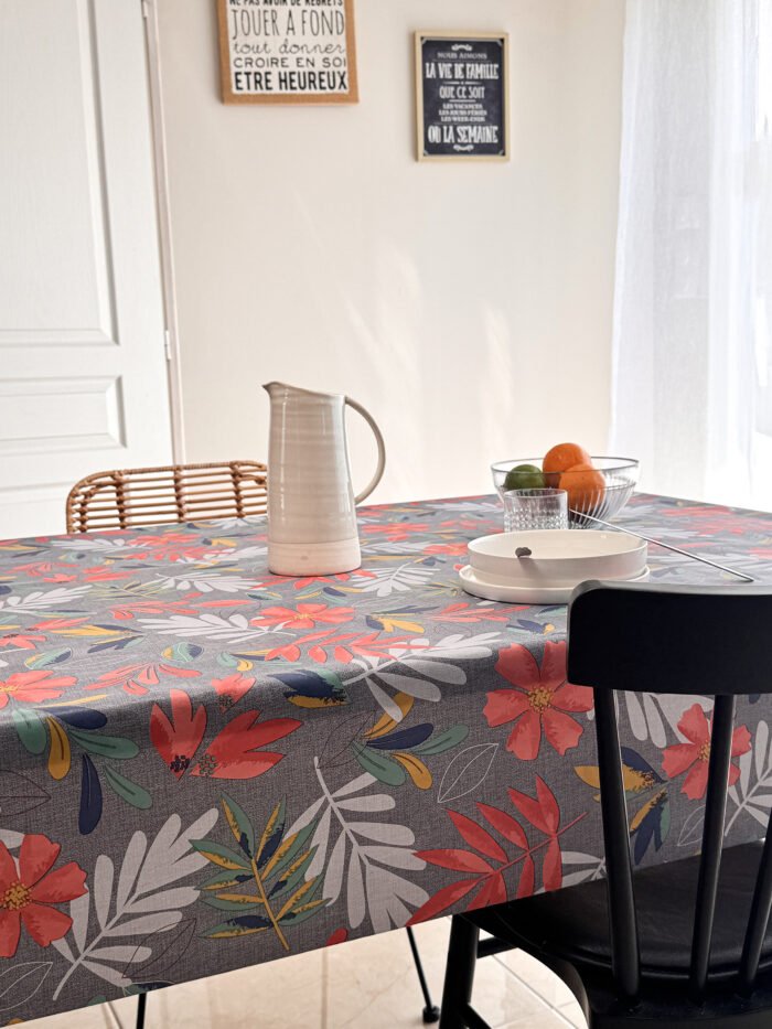 Toile cirée Déco modèle Emma bleu