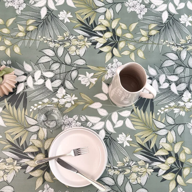 Toile cirée Déco modèle Mano - Toile Ciree Deco Paloma | Ronde des Nappes