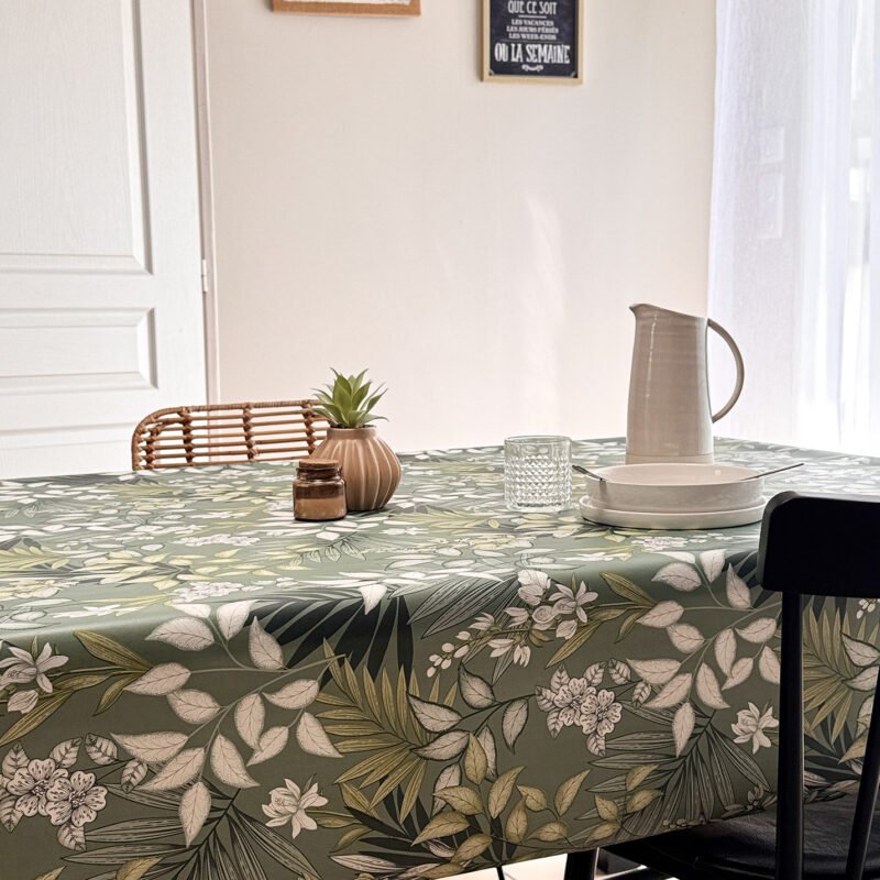 Toile cirée Déco modèle Paloma green
