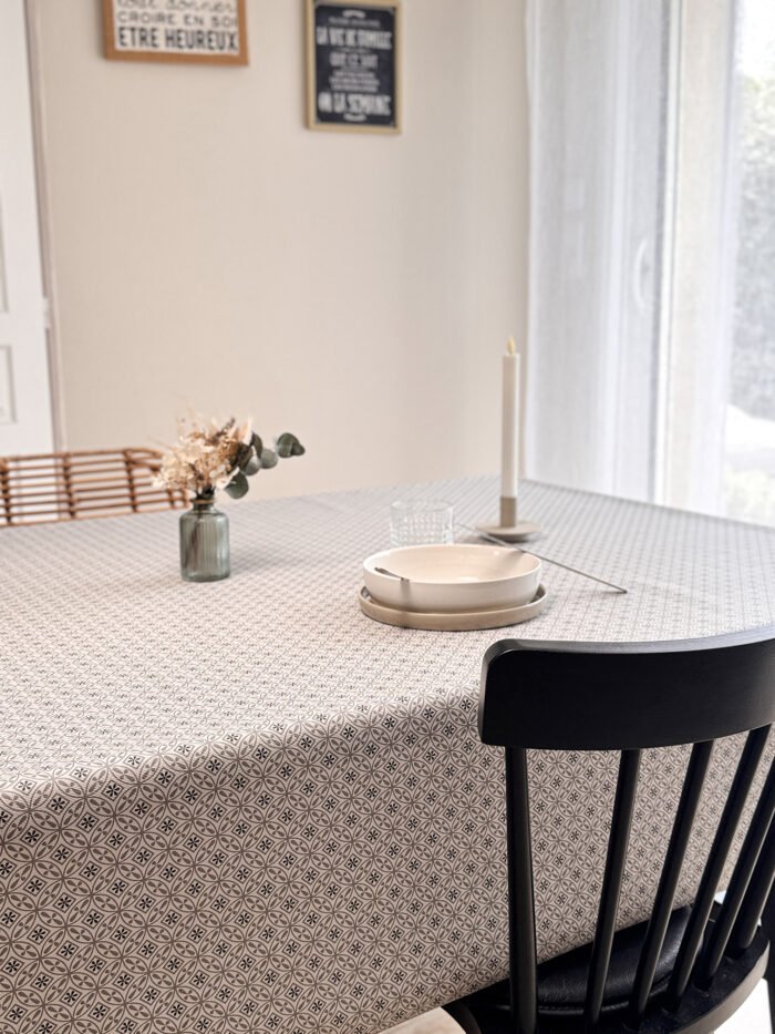 Toile cirée Déco modèle Small perle