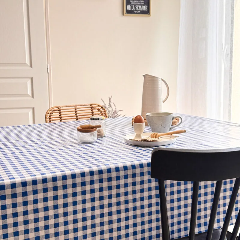 Toile cirée Déco modèle Mano - Toile Ciree Deco Vichy | Ronde des Nappes