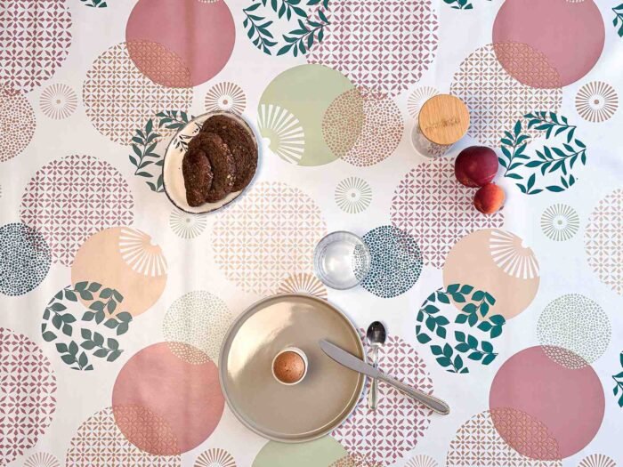 Toile cirée déco Rond pastel – Image 3