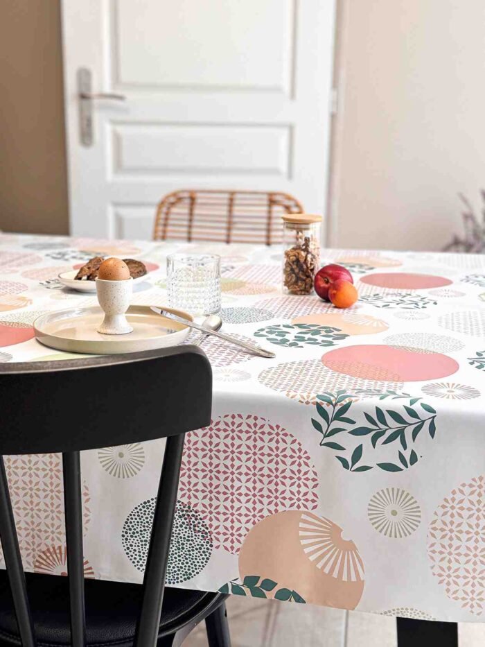 Toile cirée déco Rond pastel – Image 2