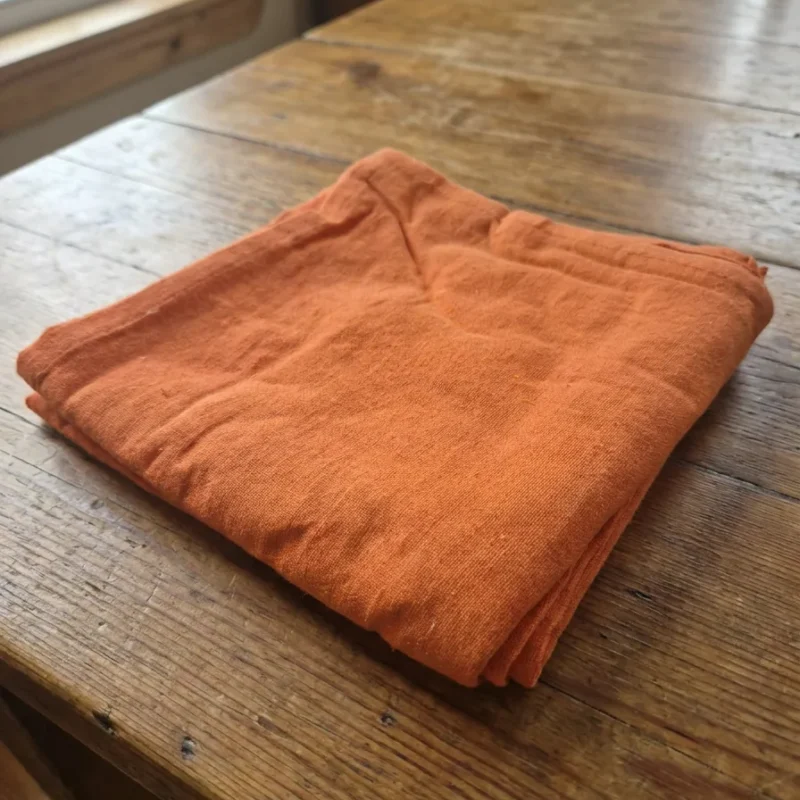 Serviette de table coton paprika 44x44 cm lot de 6 – La Ronde des Nappes