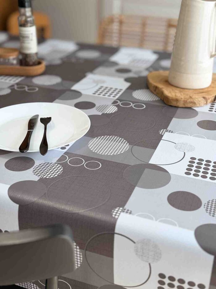 Toile cirée déco Zoe gris – Image 2