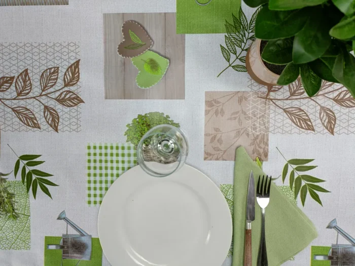 Toile cirée déco Garden vert – Image 2