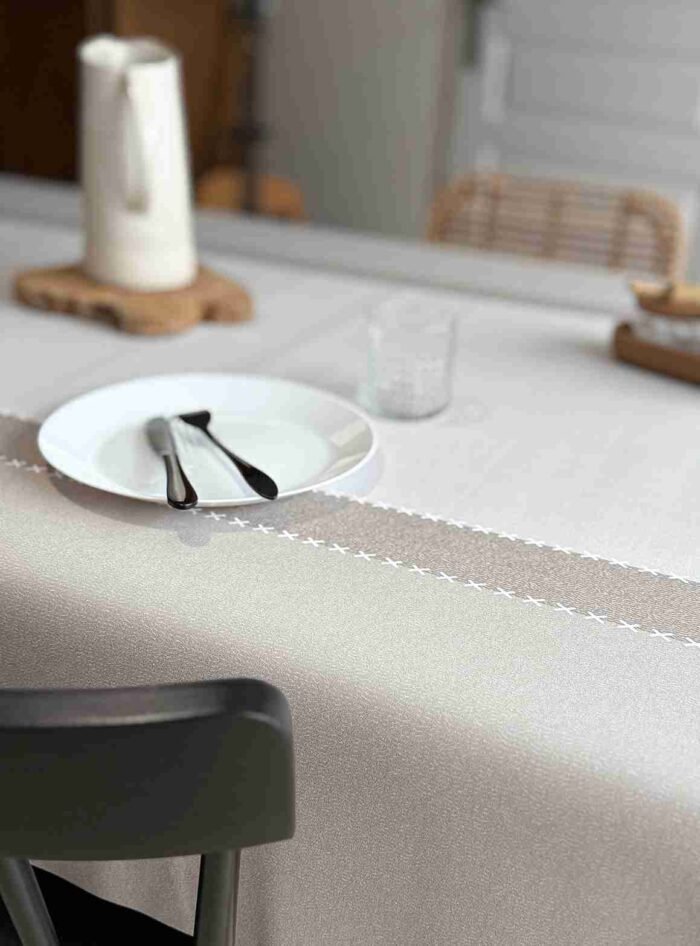 protège table Gomtex Cotonnade Beige – Image 2