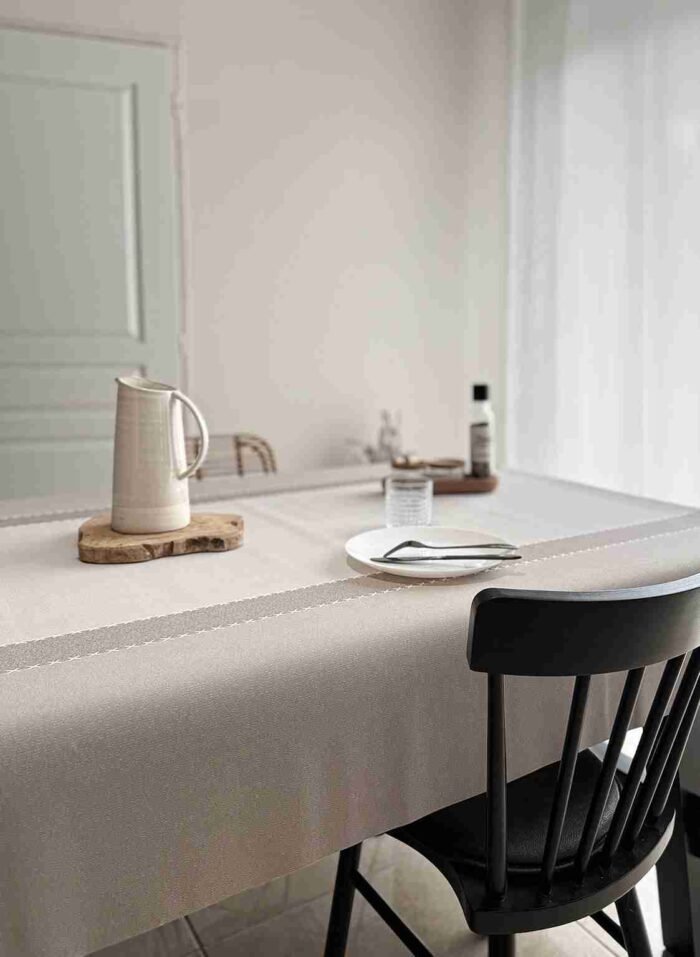 protège table Gomtex Cotonnade Beige