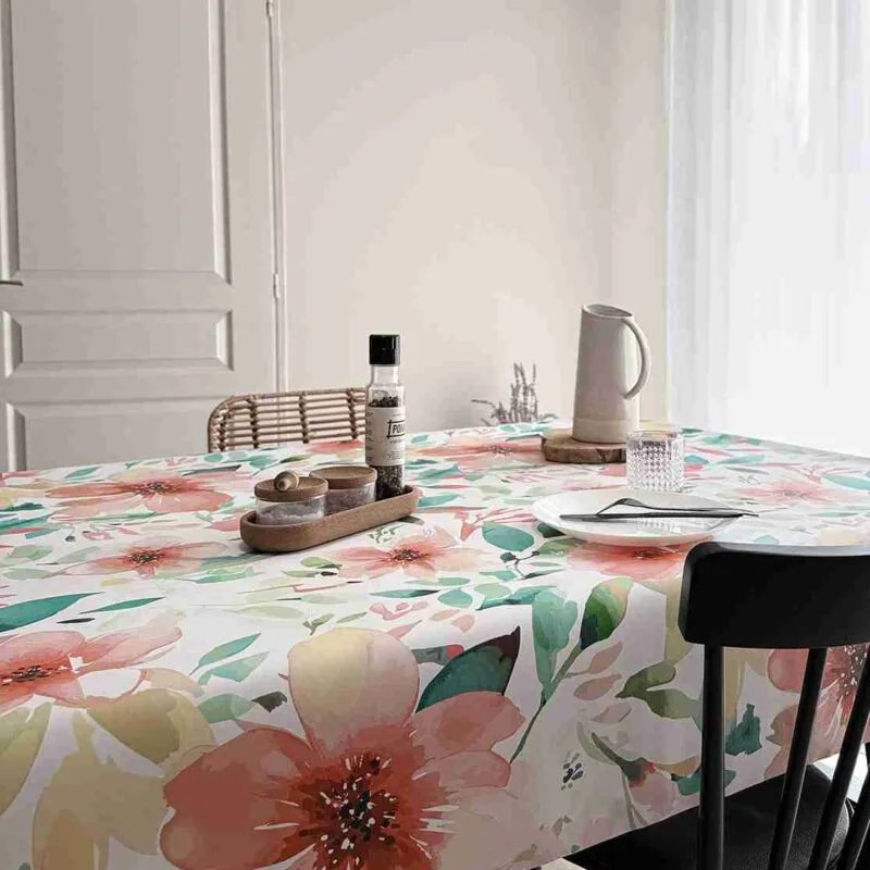 Toile cirée déco Etoffe perle - Toile Ciree Gomtex Soline | Ronde des Nappes