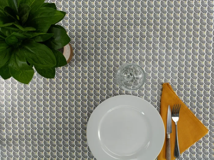 Toile cirée déco Manon gris – Image 2