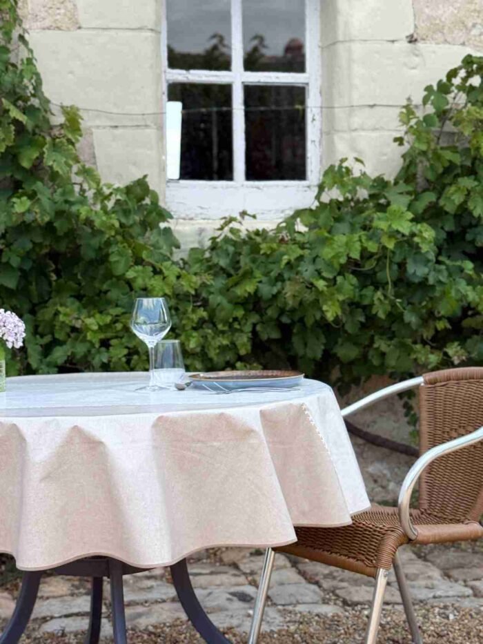 Toile cirée Etoffe beige – Image 2