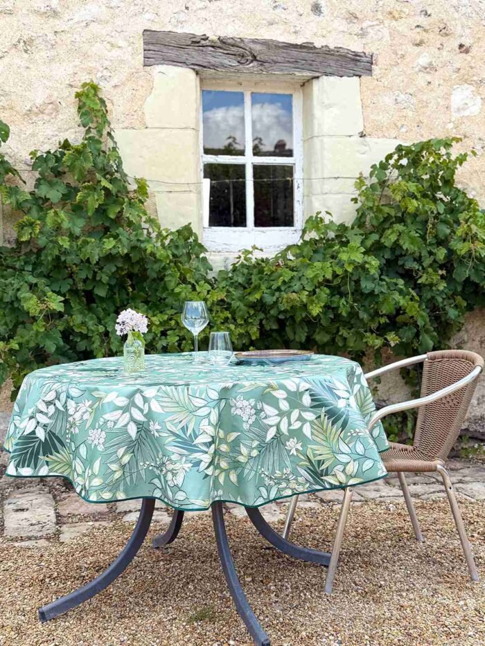 Toile cirée Paloma green