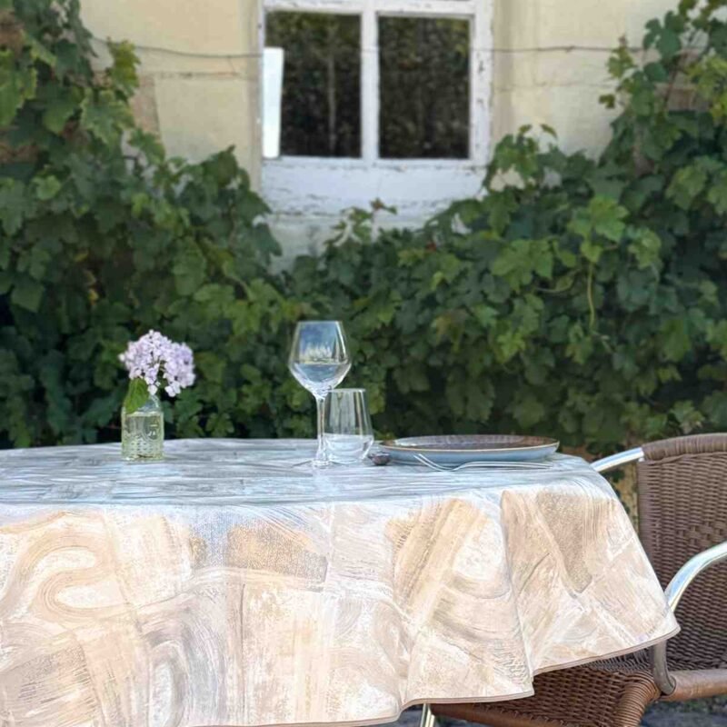 Toile cirée Taloche beige