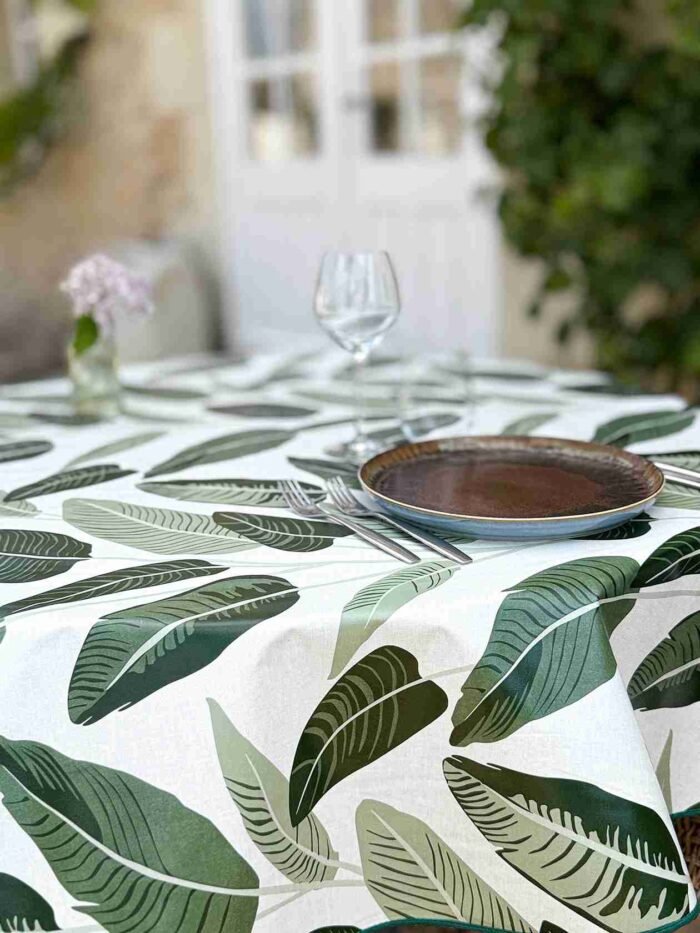 toile cirée feuille