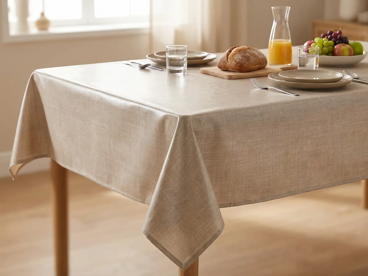 Toile cirée déco Uni beige – Image 2