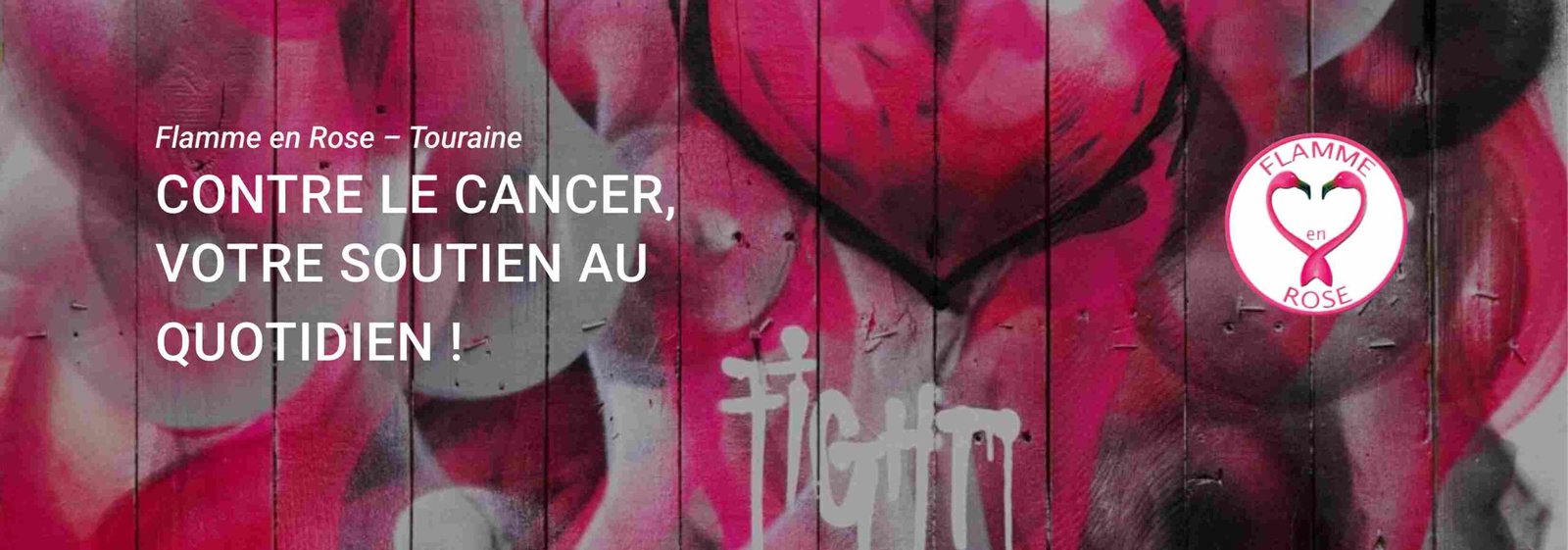 flamme en rose cancer