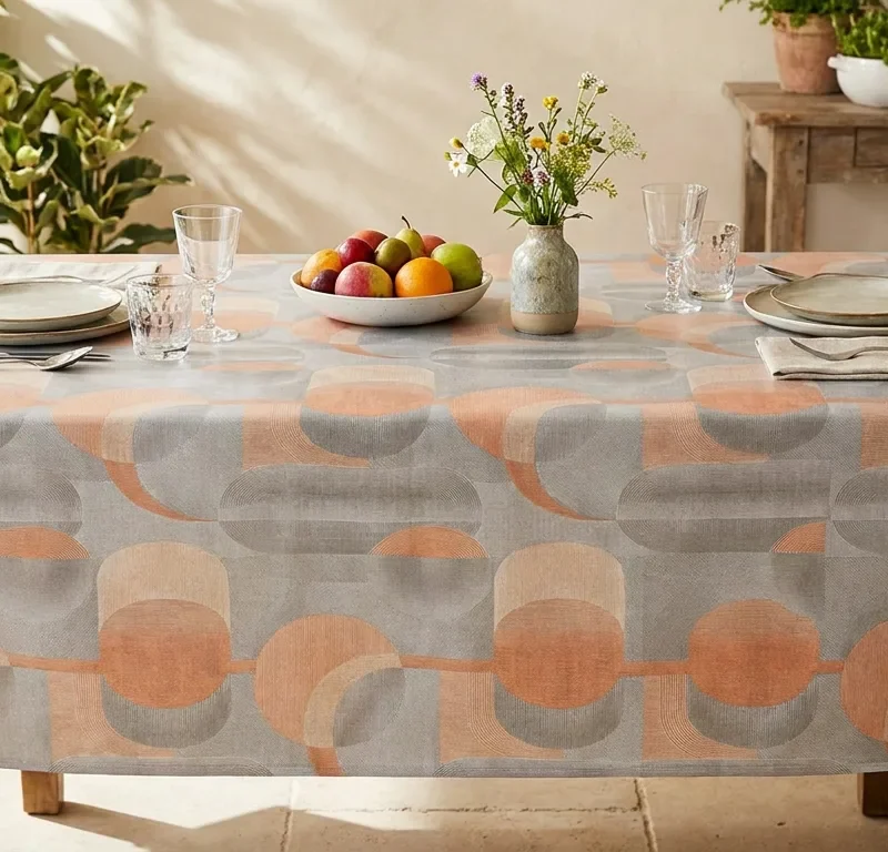 Coton molletonné Graphique Orange
