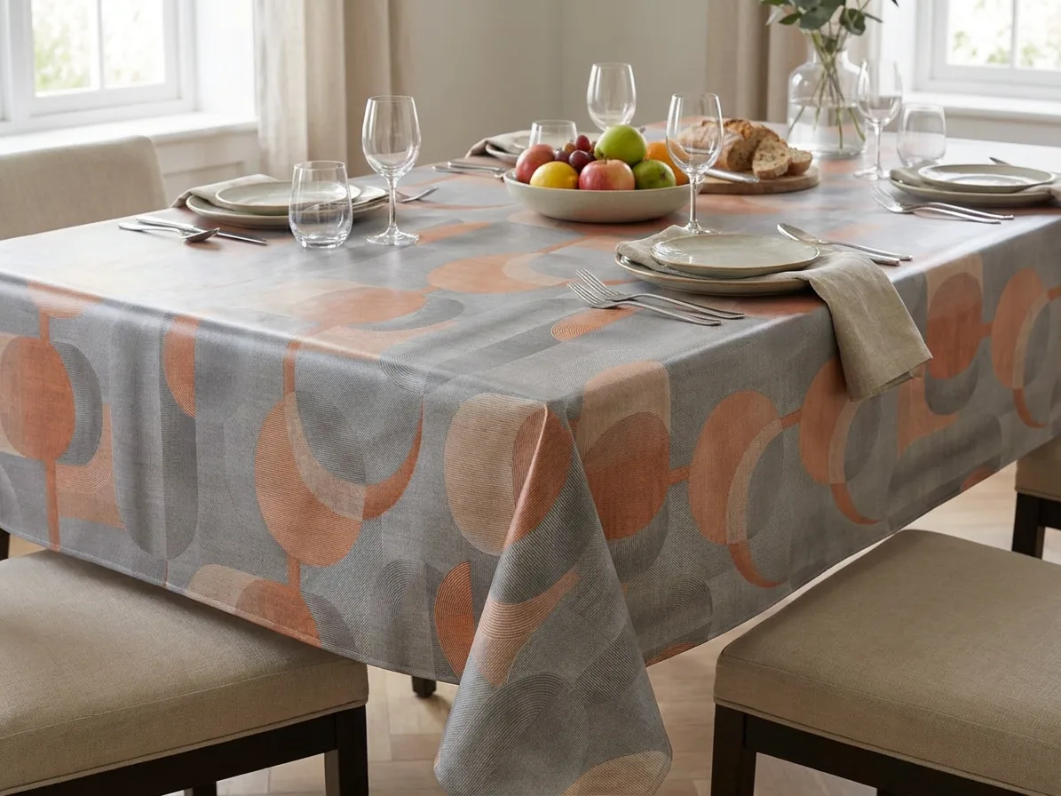Coton molletonné Graphique Orange – Image 3