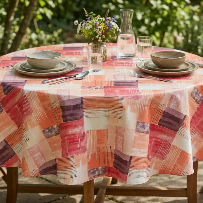 Coton molletonnée helene rouge
