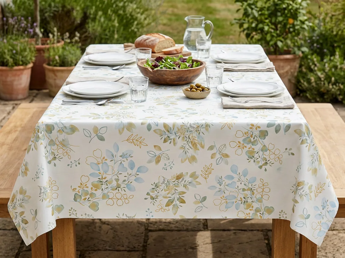 Coton molletonné Jaune de fleurs – Image 3