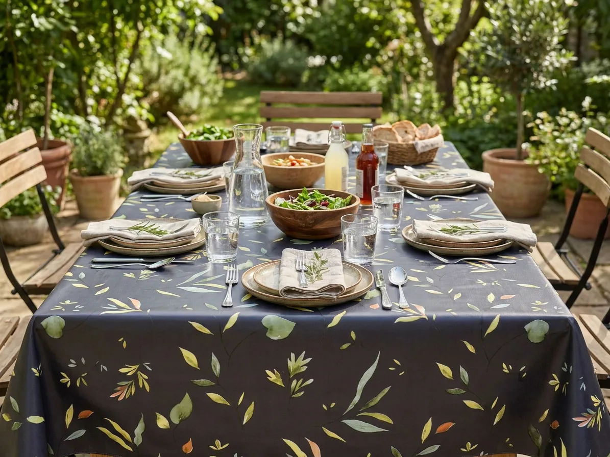 Toile cirée Déco modèle Melvil Anthracite – Image 2