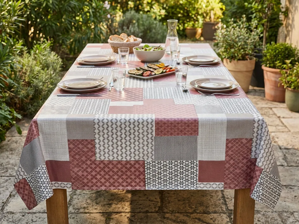 Toile cirée Déco modèle Nico ocre – Image 4