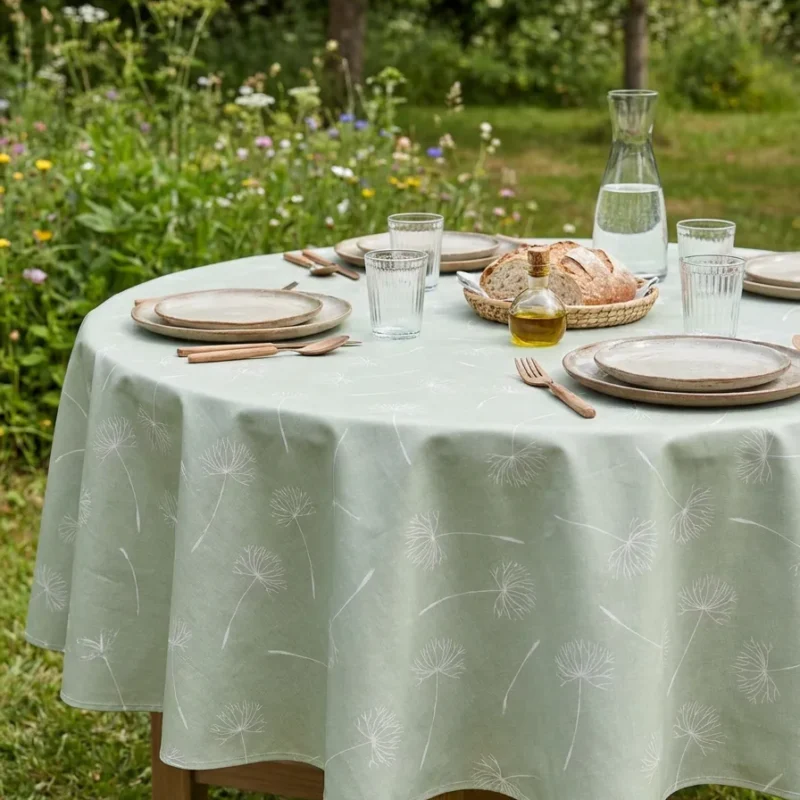 Toile cirée déco Sophie vert
