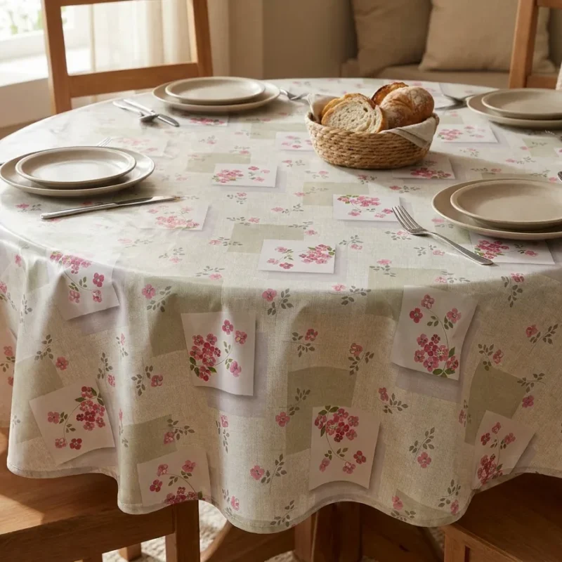 Toile cirée Cerisier beige