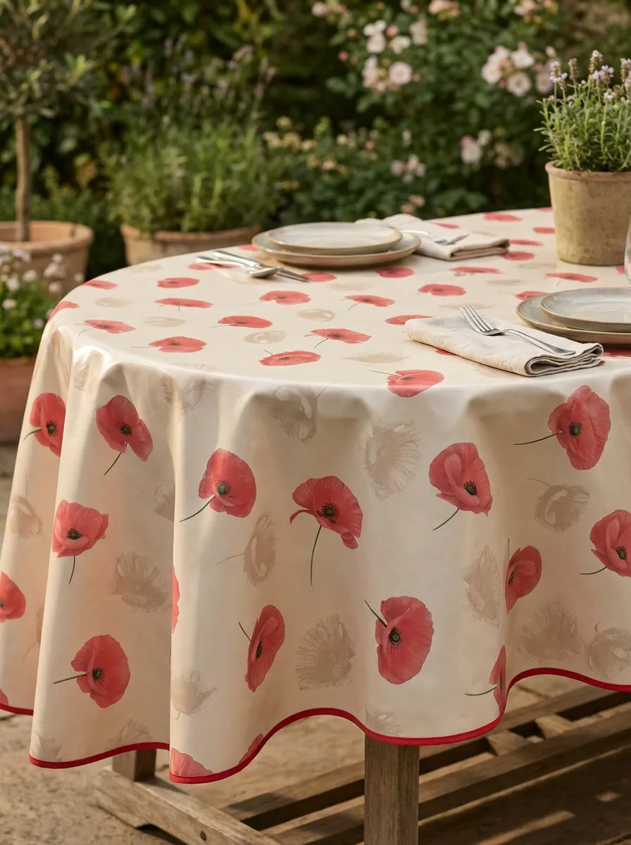Toile cirée déco Coquelicot – Image 2