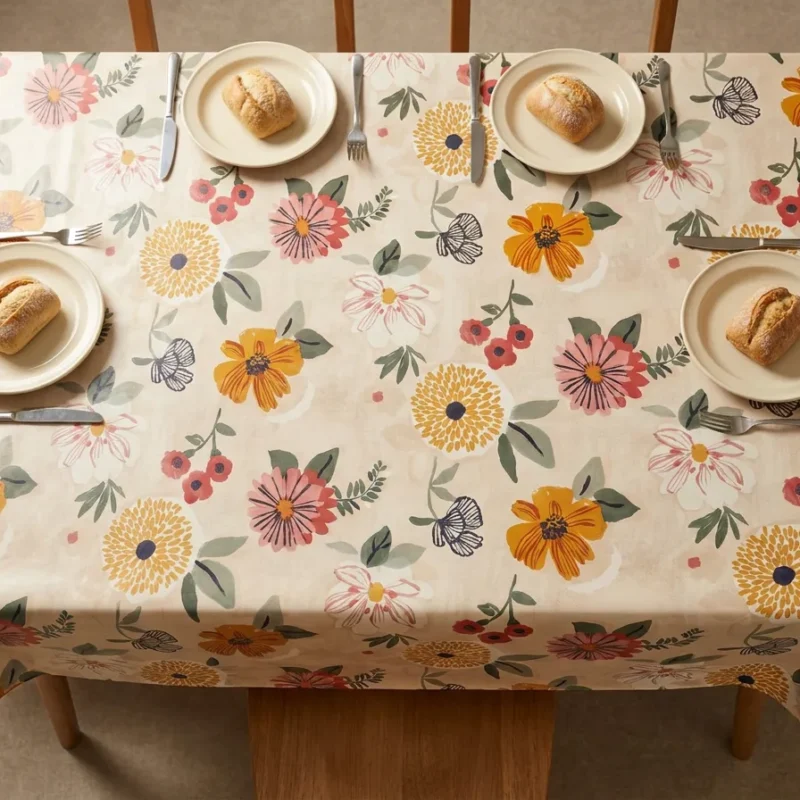 Toile cirée déco Fleurette