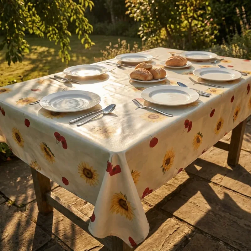 Toile cirée déco Tournesol Coquelicot