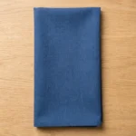 Serviette de table coton bleu navy 44x44 cm lot de 6 – La Ronde des Nappes